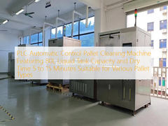 دستگاه تمیز کردن پالت با کنترل خودکار PLC با ظرفیت مخزن مایع 80L و زمان خشک شدن 5 تا 15 دقیقه مناسب برای انواع مختلف پالت